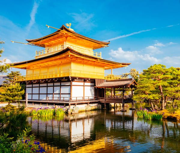 Japao quioto kinkaku ji tenplo paisagem
