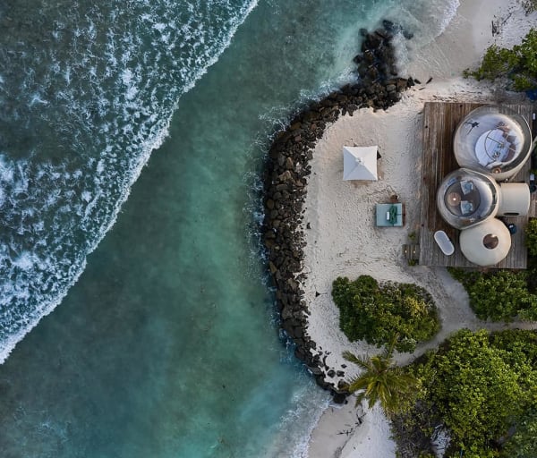 Finolhu maldives beach bubble