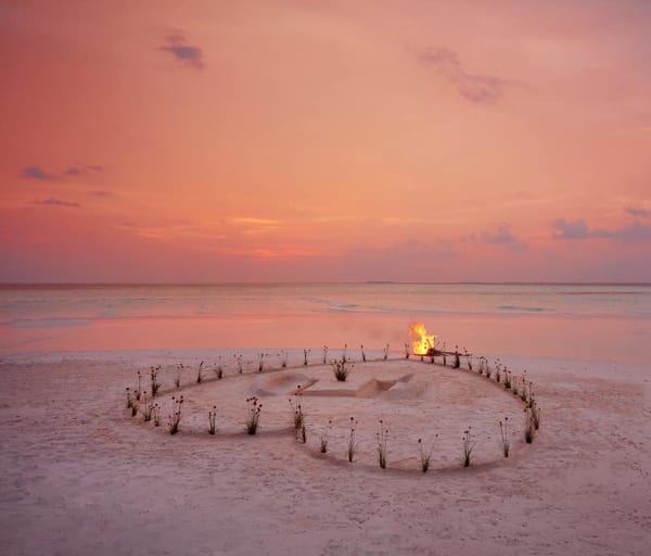 Le meridien maldives jantar romantico