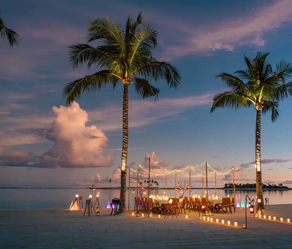 Maldivas kuda villingili resort jantar praia