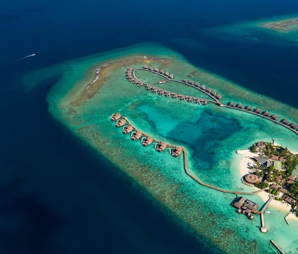 Ozen reserve bolifushi vista aerea villas