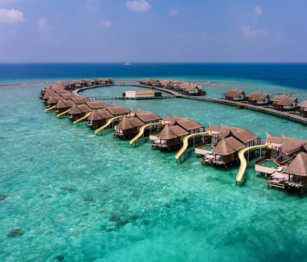 Ozen reserve bolifushi vista aerea water villas