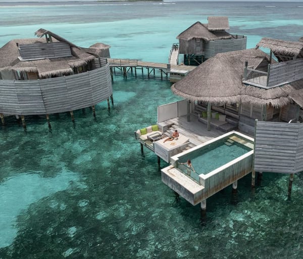 Six senses laamu laamu water villa with pool exterior