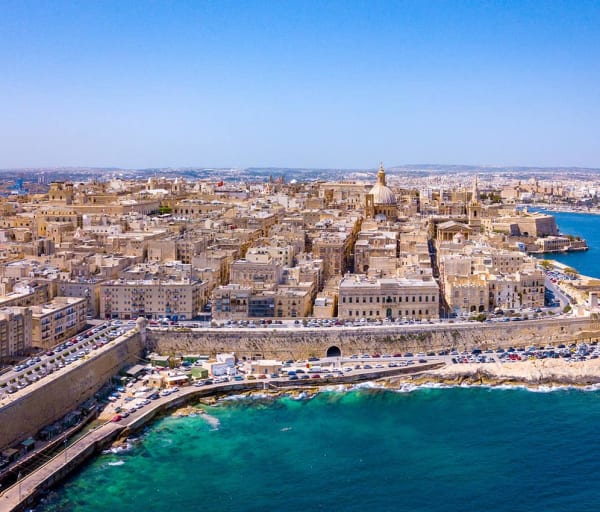 Vista de valletta malta freepick