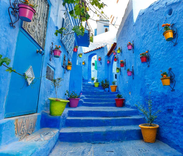 Cidade de Chaouen, Marrocos.