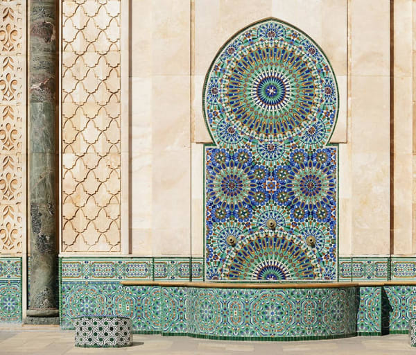 Fonte da Mesquita de Hassan - Casablanca, Marrocos.