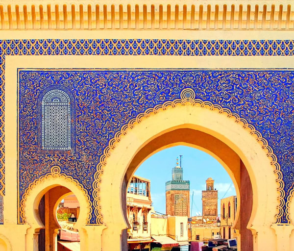 Marrocos fez gate bab boujelud vista