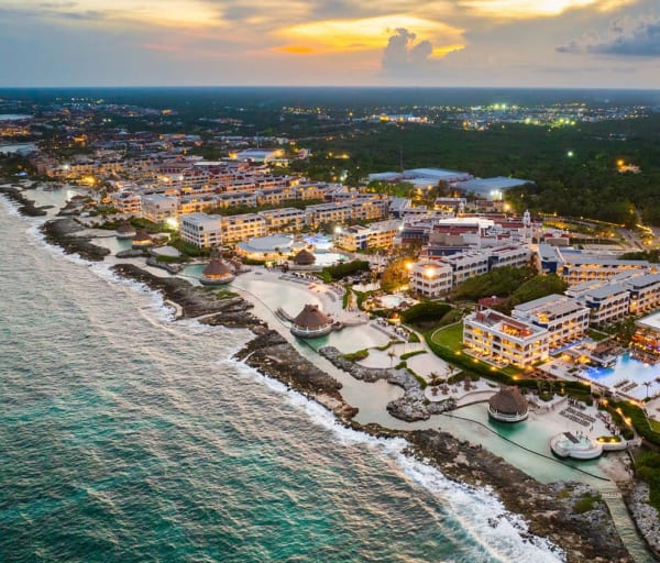 Mexico hard rock riviera maya aerial beach