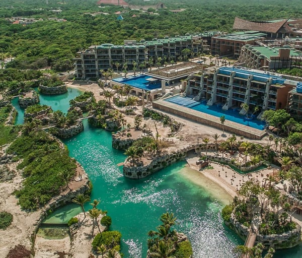 Xcaret mexico vista aerea