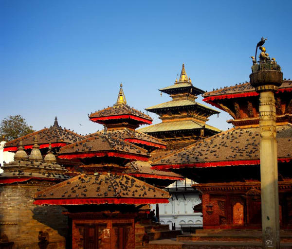 Ponto turístico Praça Durbar, Catmandu, Nepal
