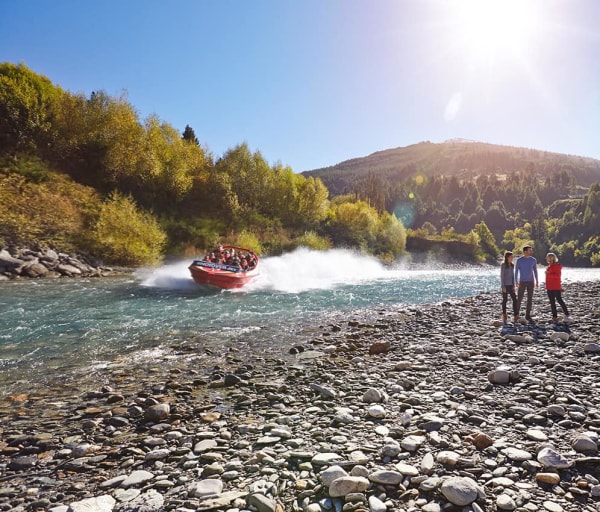 Jetboating em Queenstown, Nova Zelândia