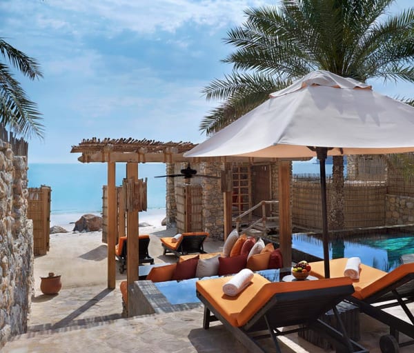 Six senses zighy bay pool villa beachfront