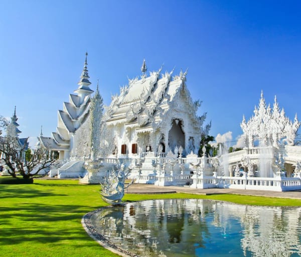 templo Branco, Wat Rong Khun, Chiang Rai, Tailândia