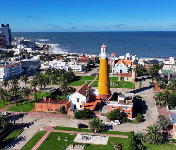 Vista da cidade Punta Del Este, Uruguai