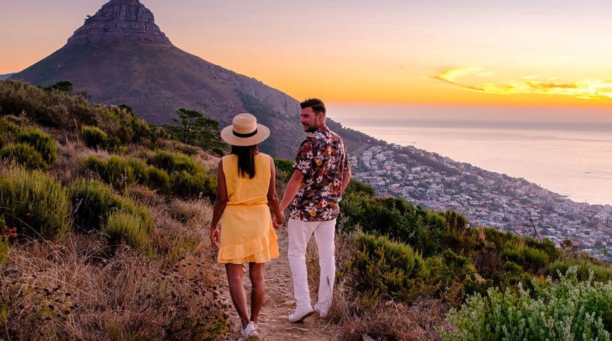 Africa do sul cape town couple romance table mountain
