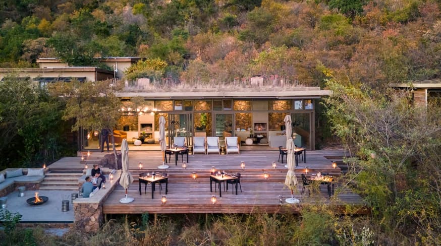 Marataba mountain lodge area externa