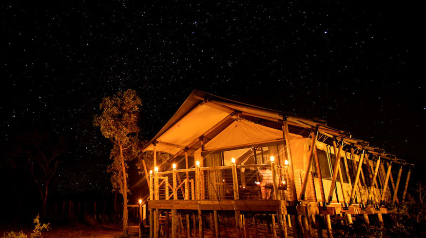 Night view mdluli safari