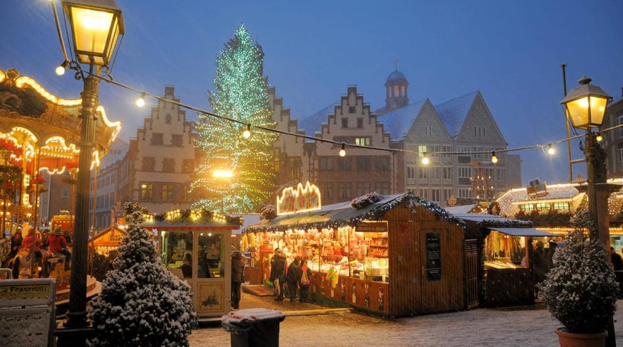 Christmas market in frankfurt germany