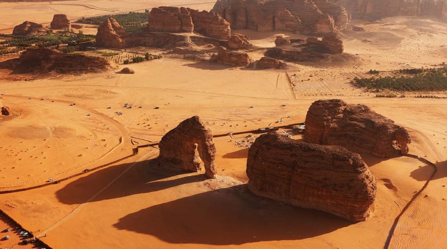 Elephant rock jabal alfil in al ula saudi arabia
