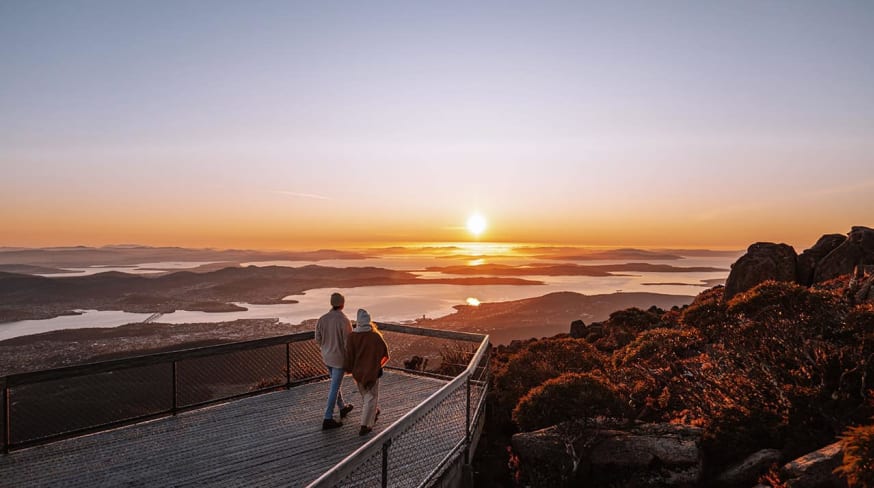 Tourism australia mount wellington hobart tasmania