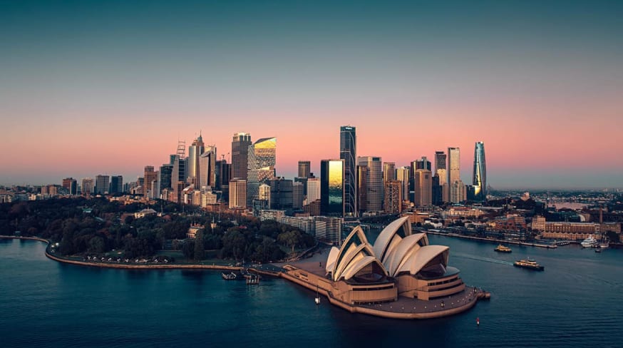 Tourism australia sydney opera house por do sol
