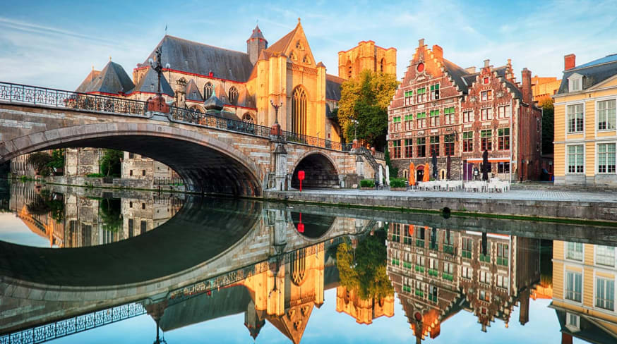 Belgica gent catedral medieval sint michielskerkt