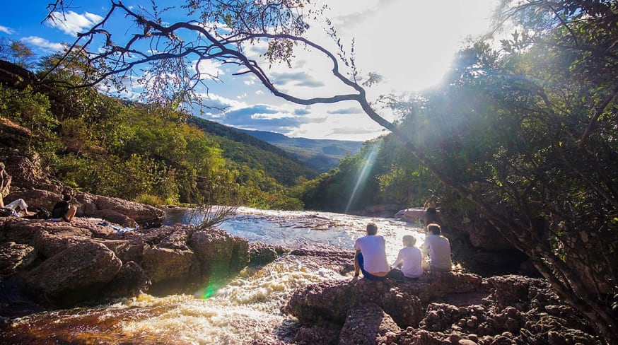 Chamada diamantina cachoeira da fumaca riachinho