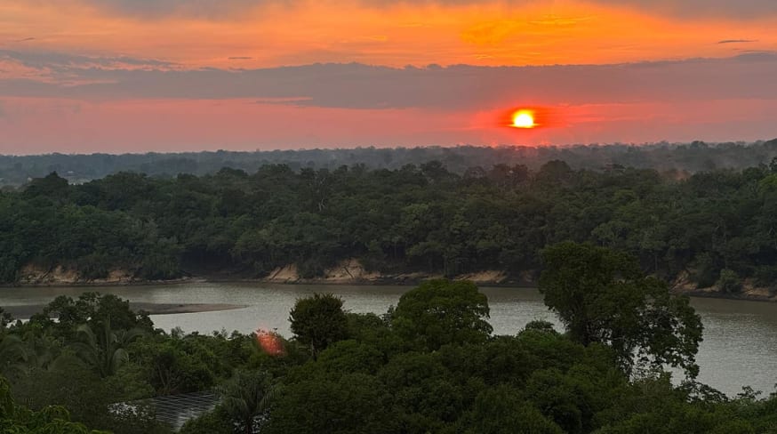 Juma lodge entardecer