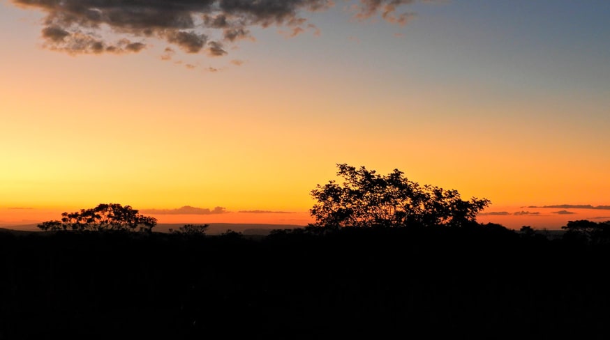 Mato grosso brasil chapada dos guimareas por do sol