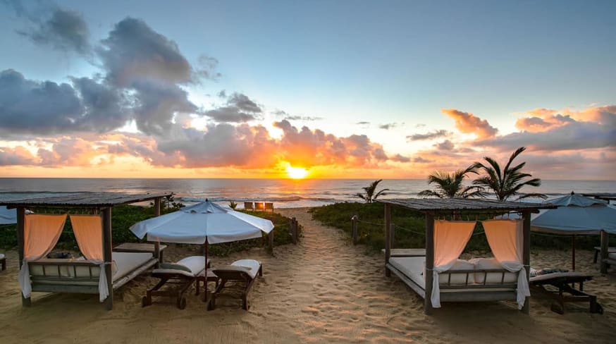 Villas de trancoso bahia vista por do sol