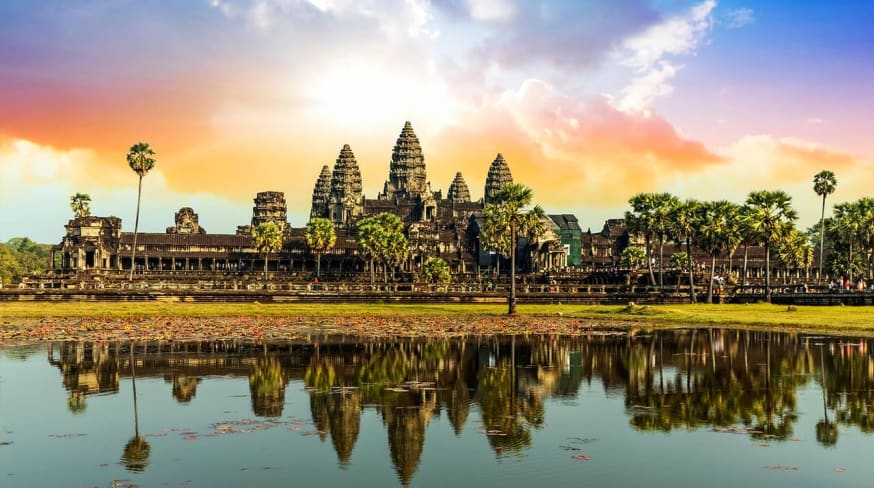 Camboja siemreap angkor wat templo