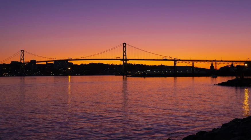 Canada halifax ponte pordosol