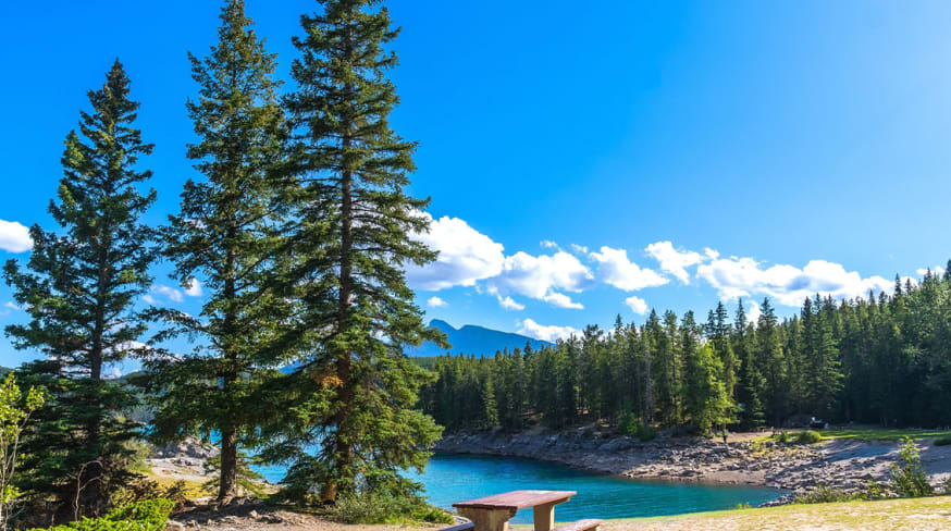 Lago Minnewanka, Parque Nacional Banff Canadá