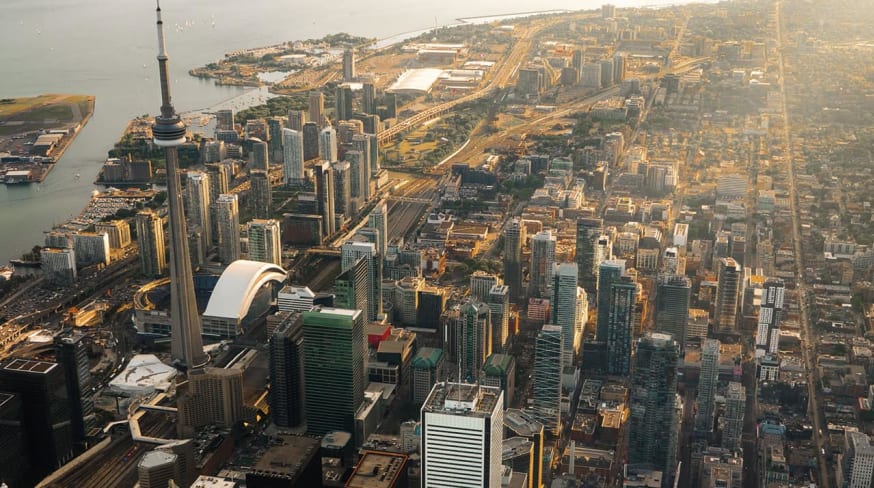Vista aerea de toronto