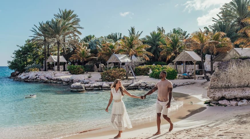 Curacao baoase luxury resort romance praia