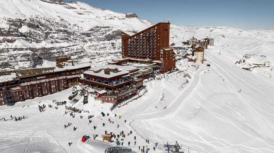 Valle nevado complexo hotel e pistas