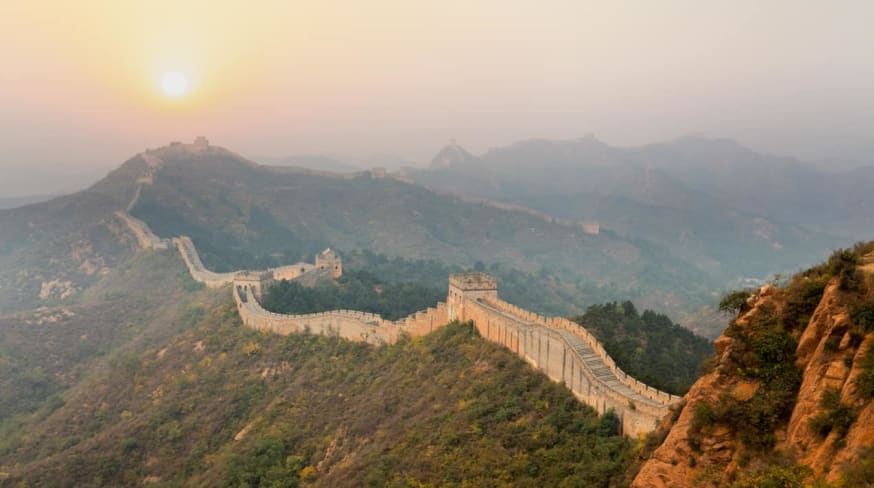Vista aérea Grande Muralha China