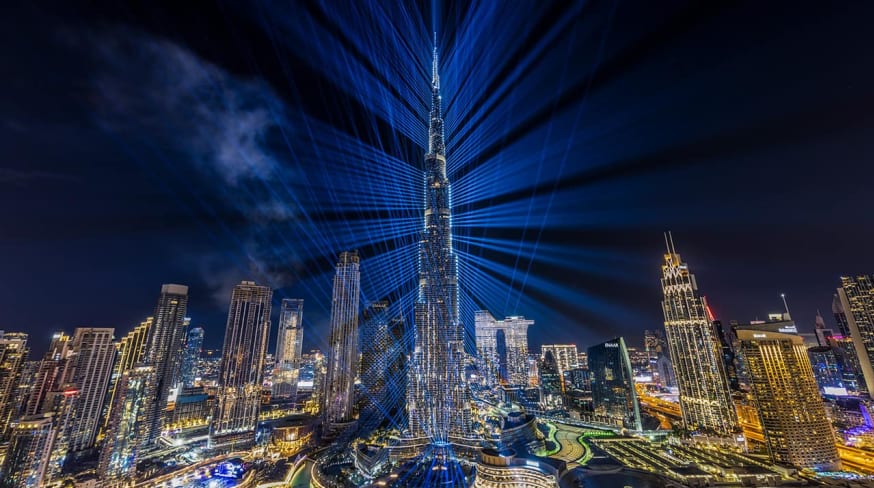 Ano novo burj khalifa