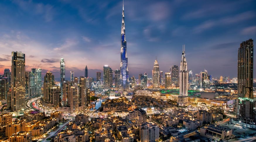 Det visit dubai burj al khalifa vista aerea