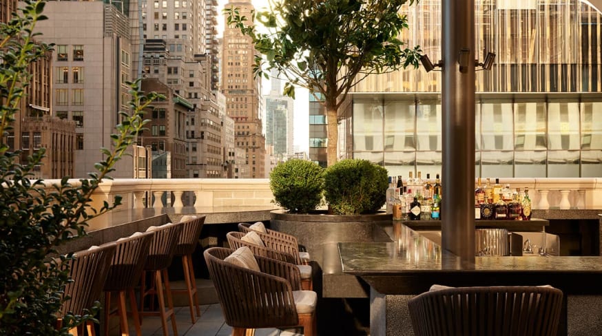 Aman new york exterior garden terrace
