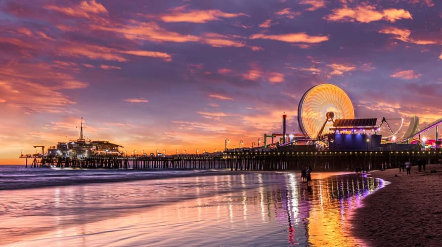 Pier santa monica los angeles california