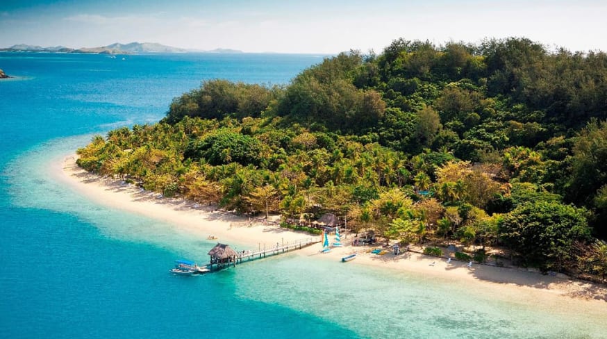 Vista aérea Malolo Island