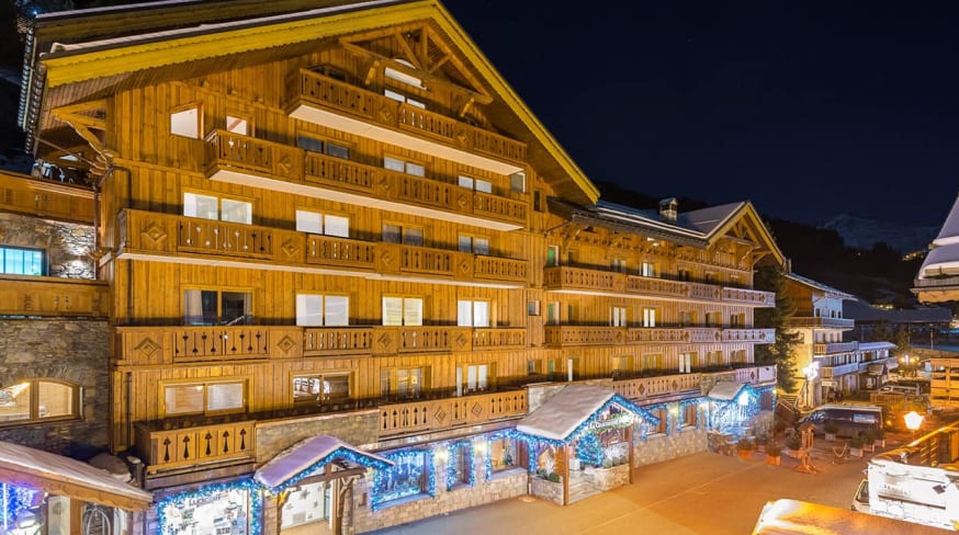 Meribel hotel la chaudanne exterior