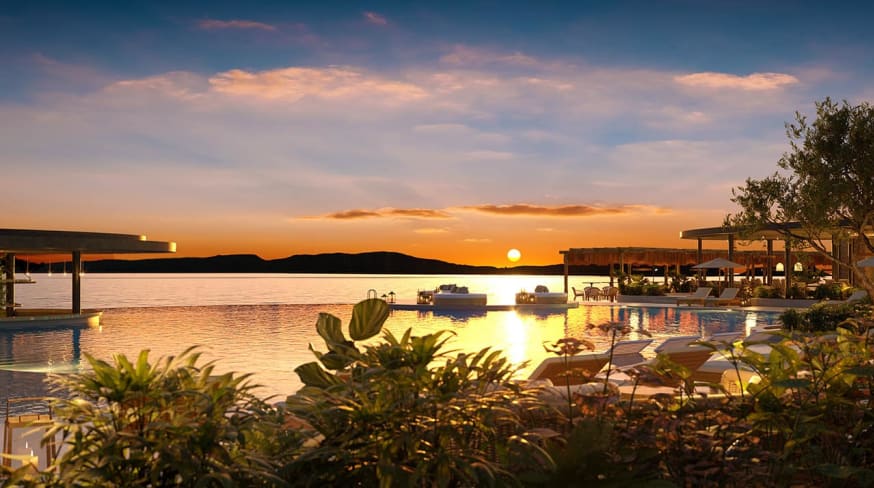Grecia costa navarino mandarin oriental pordosol