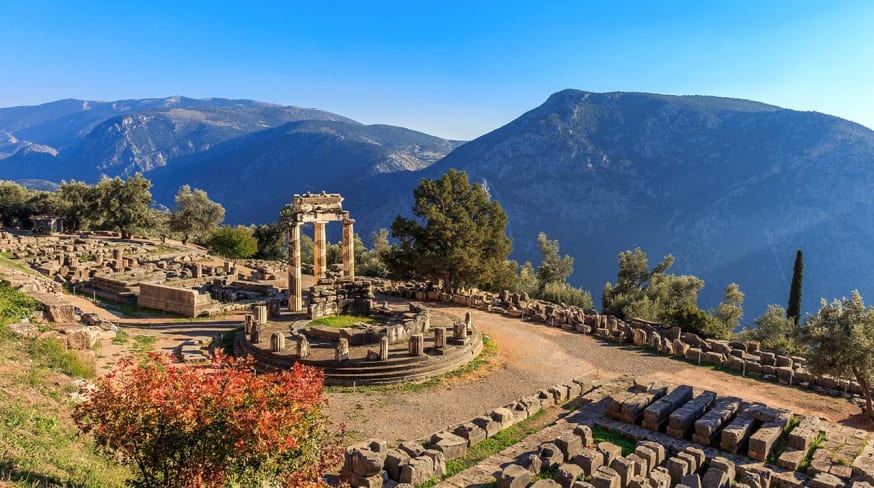 Templo de Atena Pronaia - Antiga Delphi.