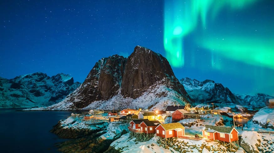 Luzes aurora boreal islandia