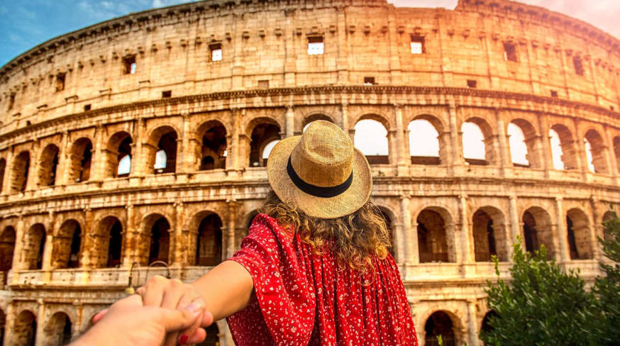Turista no coliseu