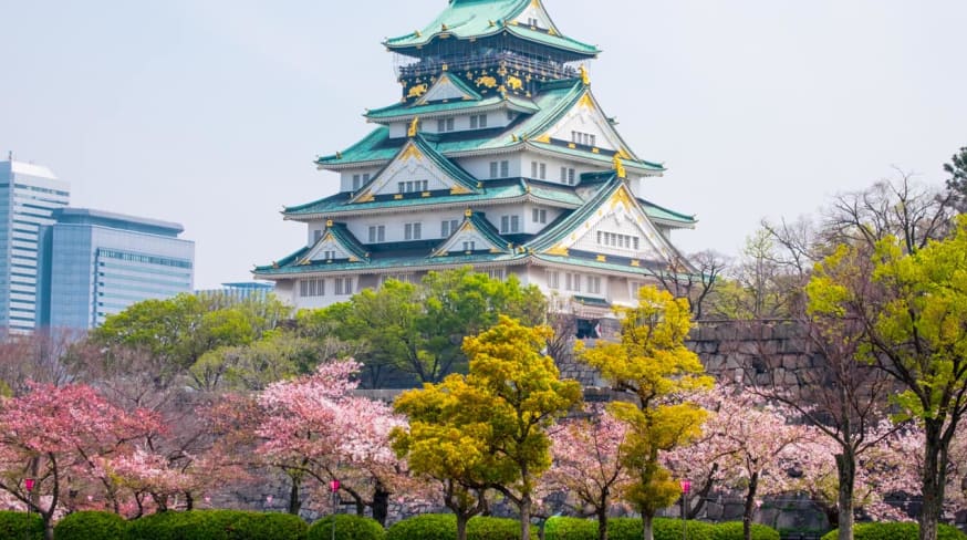 Castelo Osaka, Osaka, Viagem Japão