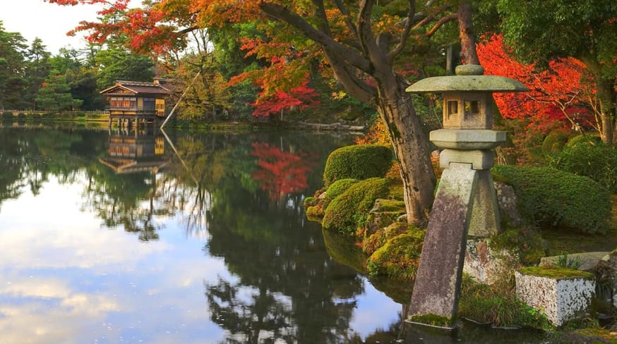 Japao kanazawa kenrokuen garden
