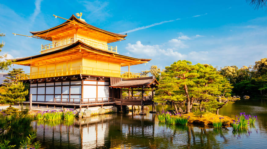Japao quioto kinkaku ji tenplo paisagem